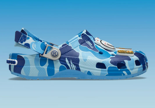 Crocs Classic Clog A Bathing Ape ABC Camo Blue